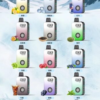ICE拋棄式10000口電子煙 可調冰感 3%尼古丁鹽 850mAh可充電 Mesh芯 台灣現貨