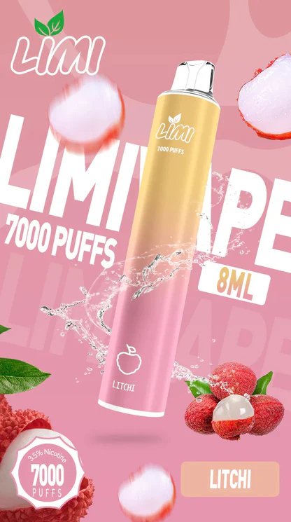 【LIMI】7000口拋棄式電子煙 吸氣即亮LED燈條 8ml 650mAh可充電 3.5%尼古丁鹽 冰感水果系列 現貨秒發:圖片 6