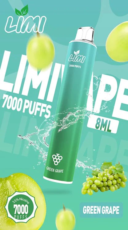 【LIMI】7000口拋棄式電子煙 吸氣即亮LED燈條 8ml 650mAh可充電 3.5%尼古丁鹽 冰感水果系列 現貨秒發:圖片 17