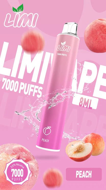 【LIMI】7000口拋棄式電子煙 吸氣即亮LED燈條 8ml 650mAh可充電 3.5%尼古丁鹽 冰感水果系列 現貨秒發:圖片 15