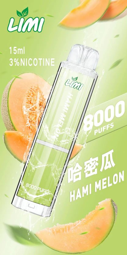 【LIMI】8000口拋棄式電子煙 吸氣即亮燈條 15ml 可充電 3%尼古丁鹽 冰爽水果口味 現貨秒發:圖片 11