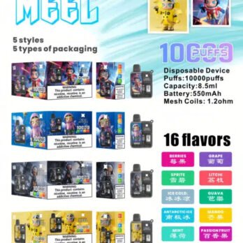 Meel Boost 麻將盒子 10000口拋棄式電子煙 可充電 8.5ml大容量 550mAh Mesh霧化 台灣現貨
