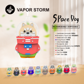 太空狗 VAPOR STORM 8000口可充電拋棄式電子煙 12ml大容量 多口味可愛款 台灣現貨速發