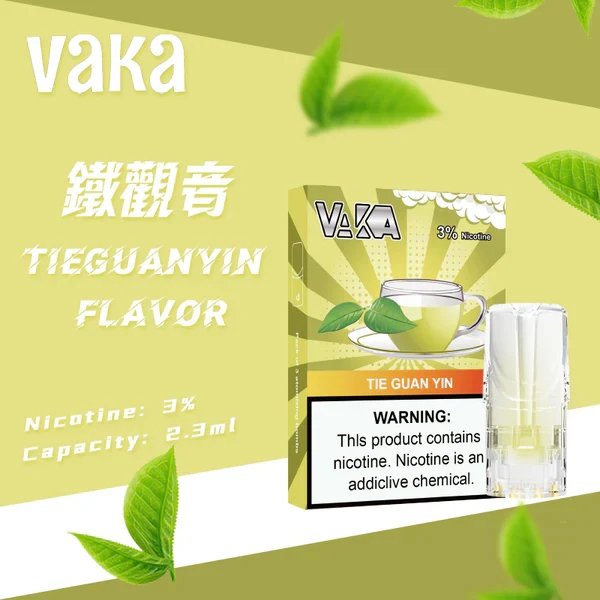 【買6盒送1・買8盒即贈主機】VAKA發光通用一代煙彈 3顆裝 2.3ml 3%丁鹽 升級陶瓷芯防漏 吸氣即亮七彩LED燈效 現貨秒發:圖片 2