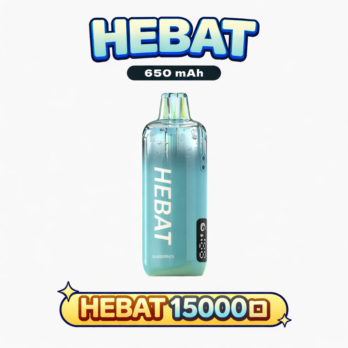 Hebat 喜貝 15000口拋棄式電子煙 一萬五千次激爽吸吮 3%精準擊喉感 650mAh極速快充 每一口都是澎湃濃郁的味蕾盛宴 台灣現貨